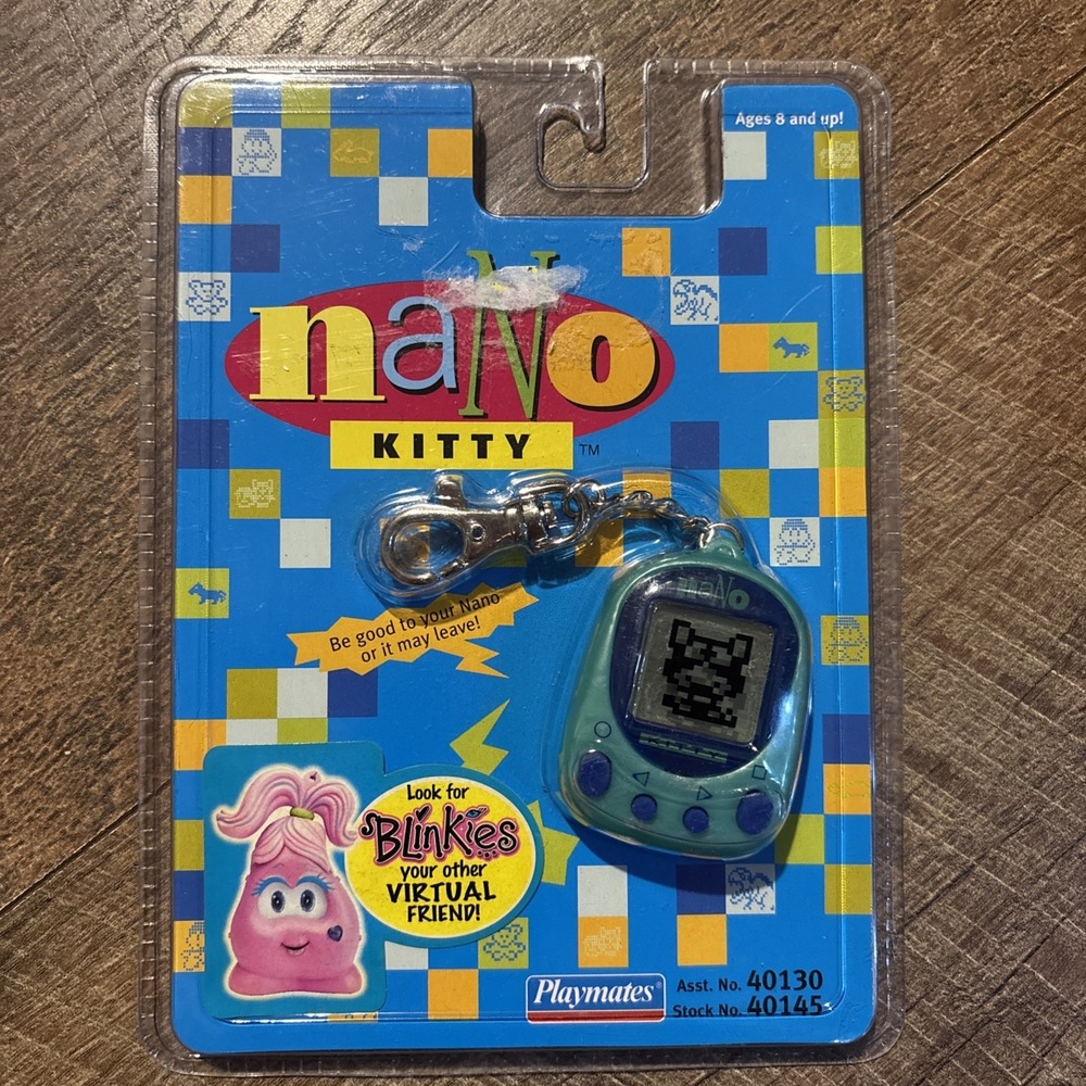 Vintage 1997 Playmates 🧡 🐱 NANO KITTY 🐱 Virtual Pet 🧡 FACTORY SEALED